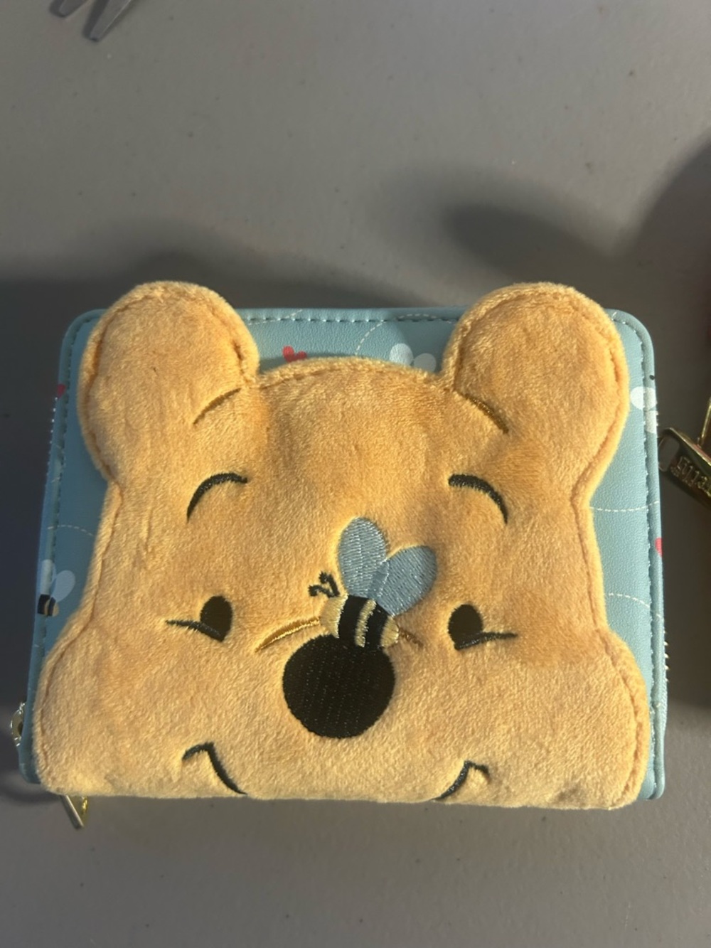 Winnie The Pooh Honeycumb Wallet in Yellow and Blue. Loungefly